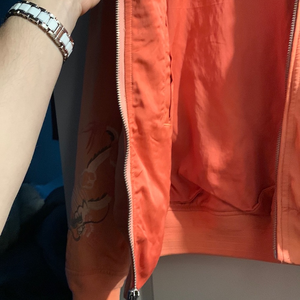 Incredible RRL salmon pink embroidered bomber jacket, 1, xs, Ralph Lauren - Picture 11 of 16